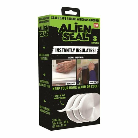 ALIEN SEAL 1.4 in. x 49 ft. Sealing Tape, Clear AL8853